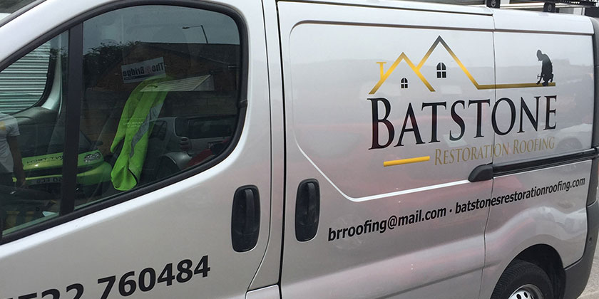 Batstone Restoration Roofing van