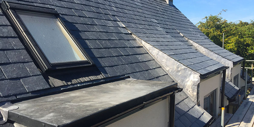 Natural slate roof, Whitley, Wiltshire