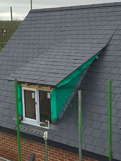 New build slate roof, Devizes, Wiltshire