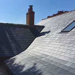Spanish slate re-roof, Frome, Somerset